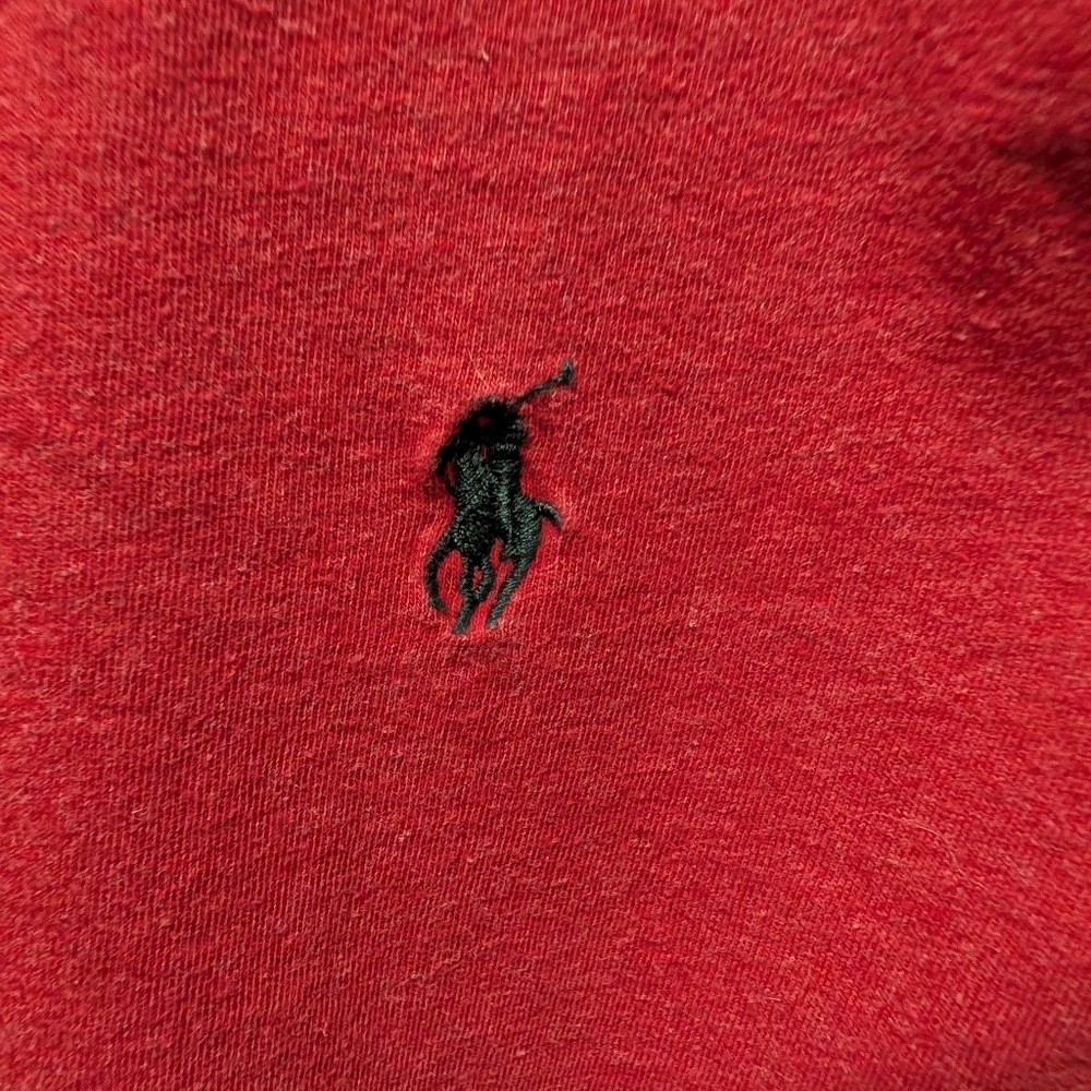 Ralph Lauren Polo in Rich Red Long Sleeve - Picture 3 of 4